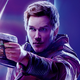 Chris Pratt as Star-Lord in a promo poster for Avengers: Infinity War.